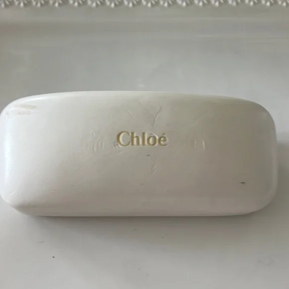 Chloe | Accessories | Chloe White Leather Hard Sunglasses  display picture 1